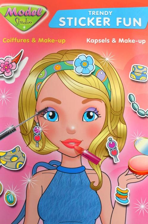HERBRUIKBAAR STICKER BOEK /8 MEISJES OM MOOI TE MAKEN/NIEUW, Boeken, Kinderboeken | Jeugd | onder 10 jaar, Nieuw, Ophalen of Verzenden