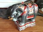 Olifant handbeschilderd chinees porselein. Gemerkt genummerd, Ophalen of Verzenden