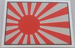 Japanse Kamikaze vlag metallic sticker #4, Motoren, Verzenden