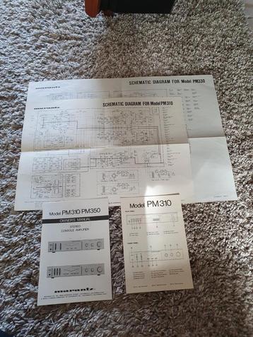 MARANTZ PM 310/330/350 handleiding en schema