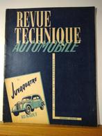 RTA - Renault Juvaquatre - Revue technique automobile, Enlèvement ou Envoi