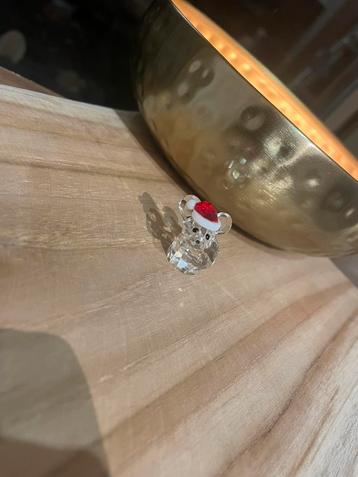 Swarovski - Muis met kerstmuts + originele doos beschikbaar voor biedingen