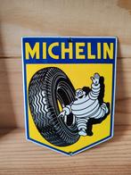 Geëmailleerde Michelin-plaat, Verzamelen, Merken en Reclamevoorwerpen, Ophalen of Verzenden, Zo goed als nieuw, Reclamebord