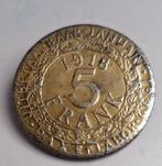 5 francs Anvers 1918 qualité, Enlèvement ou Envoi