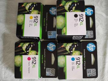 Printercartridges HP912XL (4 kleuren) beschikbaar voor biedingen