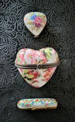 3 verzameldozen in 19e-eeuws Limoges-porselein, Antiek en Kunst, Ophalen of Verzenden