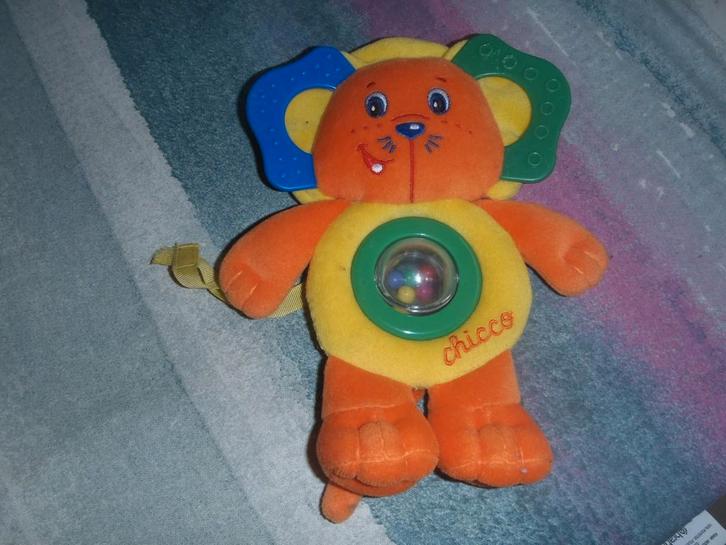 Rammelaar - Chicco bijtring, Kinderen en Baby's, Speelgoed | Babyspeelgoed, Zo goed als nieuw, Rammelaar, Ophalen of Verzenden