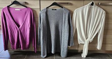 Lot de 3 gilets cardigan taille M Yessica VILA beschikbaar voor biedingen