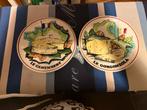 Gien set 6 borden Les Fromages, Huis en Inrichting, Ophalen of Verzenden, Zo goed als nieuw, Bord(en)