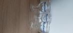 Vintage set van 3 glazen westmalle met zilveren rand, Verzamelen, Biermerken, Ophalen, Zo goed als nieuw, Glas of Glazen