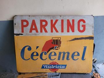 plaque en métal émaillé Cécémel Nutricia, Enlèvement, Utilisé