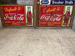 Emaillebord – Coca Cola – 2 stuks – 1937, Verzamelen, Ophalen, Gebruikt, Reclamebord