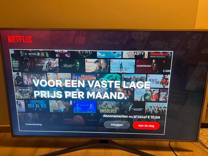 amsung 55 inch Smart TV 4K Ultra HD HDR10+ Apple AirPlay, Audio, Tv en Foto, Televisies, Zo goed als nieuw, Samsung, Smart TV