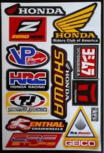 Honda Yoshimura HRC Renthal Zeronine stickerset motor helm, Ophalen of Verzenden
