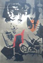 ANDRE POUGET / COMPOSITION / ORIGINEEL WERK / 60x40cm / SIG, Antiquités & Art, Enlèvement ou Envoi