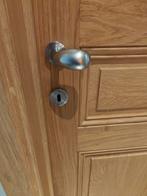 Deurklinken met slotplaat Inox 7 paar, Doe-het-zelf en Bouw, Ophalen of Verzenden, Zo goed als nieuw