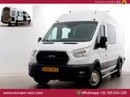 Ford Transit 350 2.0 TDCI 170pk L4H3 Jumbo D.C. Trend Dubbel, Auto's, Bestelwagens en Lichte vracht, Parkeersensor, Wit, Bedrijf