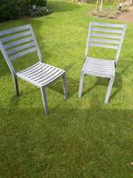 Twee aluminium stoelen., Jardin & Terrasse, Chaises de jardin, Comme neuf, Enlèvement ou Envoi, Aluminium