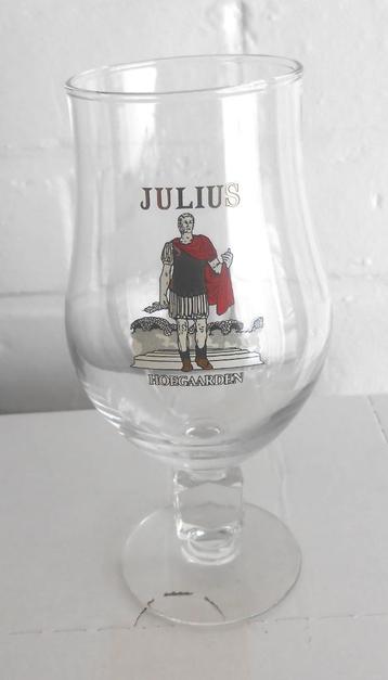 4 glazen Hoegaardense bieren - Julius - 2 euro peer glas   beschikbaar voor biedingen