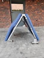 Plooibed, Ophalen, Gebruikt, Blauw, 80 cm