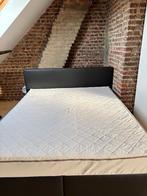 Bed Boxspring + Matras 160x200, Huis en Inrichting, Slaapkamer | Boxsprings, Ophalen, Zwart, Tweepersoons, Zo goed als nieuw