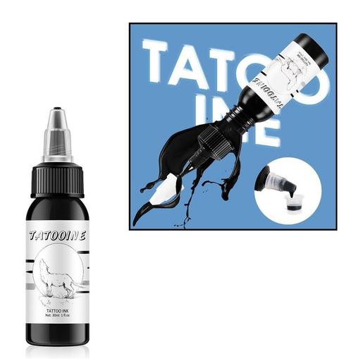 Tattoo Inkt Zwart 30 ml | Tatoeage Oefen Inkt Tattoo oefenen, Hobby en Vrije tijd, Tekenen, Nieuw, Verzenden