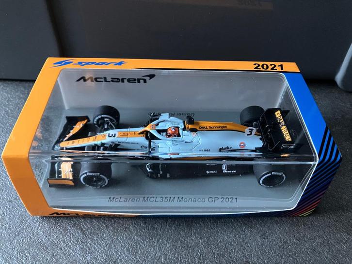 Daniel Ricciardo 1:43 Monaco GP 2021 Mclaren MCL35M S7678, Verzamelen, Automerken, Motoren en Formule 1, Nieuw, Formule 1, Ophalen of Verzenden