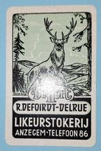 Speelkaart Anzegem – Likeuren De Hert, Defoirdt, Tel. 86_107, Ophalen of Verzenden, Gebruikt, Speelkaart(en)