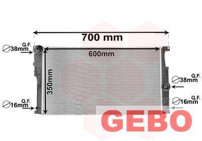 BMW F30 2012 T/M 2019 Radiateur Benzine 1711 8672 095, Auto-onderdelen, Motor en Toebehoren, BMW, Nieuw, 6 maanden garantie, Ophalen of Verzenden