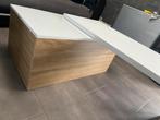 Houten flexibele salontafel, Huis en Inrichting, Tafels | Salontafels, Ophalen, Gebruikt, Klassiek