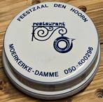 Feestzaal Den Hoorn Moerkerke-Damme Delfts blauw, Ophalen of Verzenden