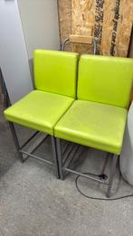 2 groene barkrukken. Goeie staat, goeie kwaliteit, Ophalen, Zo goed als nieuw