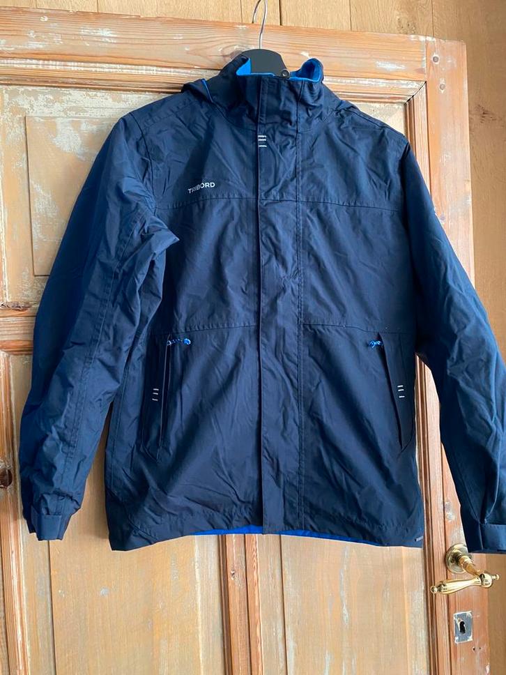 Regenjas/windjack donkerblauw Tribord, Caravans en Kamperen, Regenkleding, Zo goed als nieuw, Regenjas, Kinderen, Ophalen