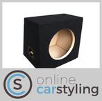 Subwofer Kist 10" met aansluiting 22 Liter 18mm MDF Zwart, Neuf, -, -, -