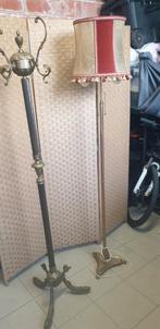 Koperen kapstok en staande lamp, Huis en Inrichting, Woonaccessoires | Kapstokken, Ophalen, Staande kapstok, 150 tot 200 cm