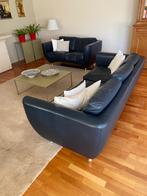Modern lederen salon gekocht bij POT in Axel - 3+2+1(2x), Huis en Inrichting, Zetels | Complete zithoeken, Ophalen, Gebruikt, Leer