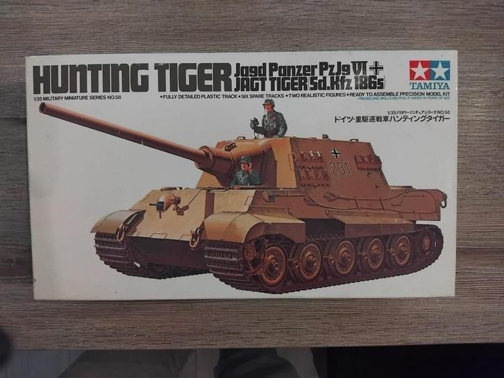 Jagdtiger, Hobby en Vrije tijd, Modelbouw | Auto's en Voertuigen, Tank, 1:32 tot 1:50, Tamiya, Ophalen of Verzenden