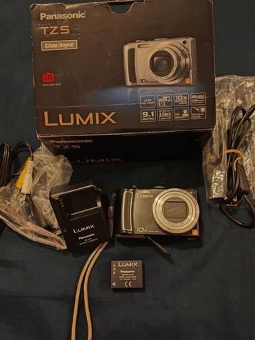 appareil photo numérique Panasonic Lumix DMC-TZ5 9MP complet beschikbaar voor biedingen