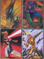 4 verzamelkaarten Fleer Spider-Man (1997), Comme neuf, Image, Affiche ou Autocollant, Enlèvement ou Envoi, Super héros