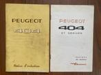 Notice d'entretien Peugeot 404 de 1969 / 1970 + suppl Diesel, Enlèvement ou Envoi