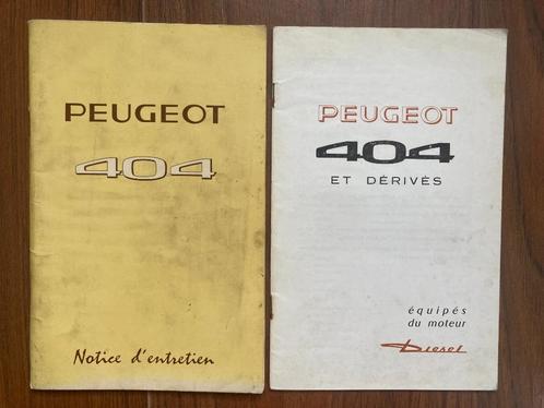 Notice d'entretien Peugeot 404 de 1969 / 1970 + suppl Diesel, Autos : Divers, Modes d'emploi & Notices d'utilisation, Enlèvement ou Envoi