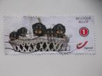 Duostamp hondjes - chiots, Postzegels en Munten, Ophalen of Verzenden, Gestempeld, Gestempeld