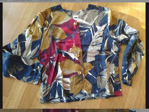 Vintage blouse vest, Kleding | Dames, Blouses en Tunieken, Maat 38/40 (M), Verzenden