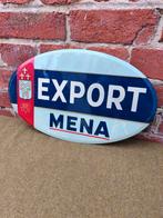 Mena exportreclamekoeler (geen geëmailleerde plaat), Verzamelen, Ophalen of Verzenden, Gebruikt, Reclamebord, Plaat of Schild