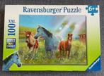 Ravensburger puzzel paarden 100 stukken, Kinderen en Baby's, Speelgoed | Kinderpuzzels, Ophalen, Meer dan 50 stukjes, Nieuw