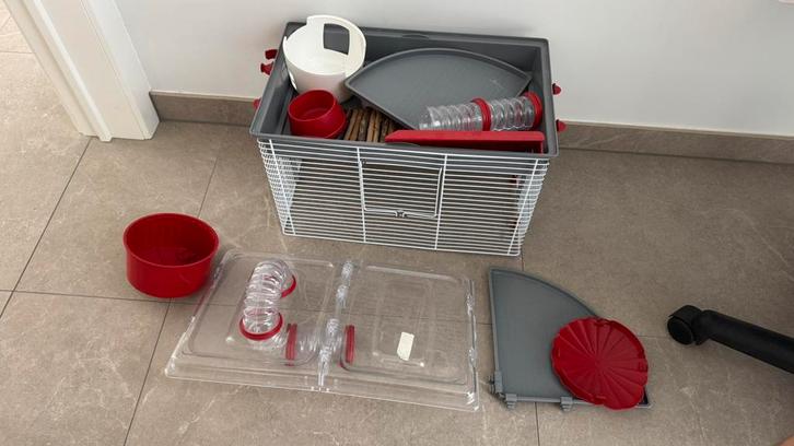 Hamsterkooi, Dieren en Toebehoren, Knaagdieren en Konijnen | Hokken en Kooien, Gebruikt, Kooi, Minder dan 60 cm, Hamster, Ophalen