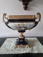 Victoriaanse middenkom van Frans kobaltblauw porselein, Ophalen of Verzenden