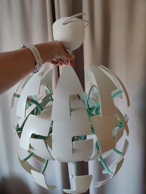 IKEA PS 2014 hanglamp - Wit / Turquoise, Huis en Inrichting, Lampen | Plafondlampen, Gebruikt, Ophalen of Verzenden