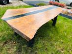 Unieke tuintafel eigenhandig gemaakt, Tuin en Terras, Ophalen, Gebruikt, Hout