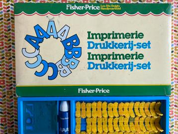 Vintage 1982 Fisher-Price drukkerij-set